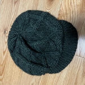 Fratelli Talli green wool  alpaca blend hat